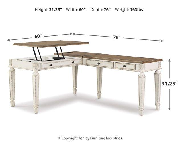 Realyn 2-Piece Home Office Lift Top Desk