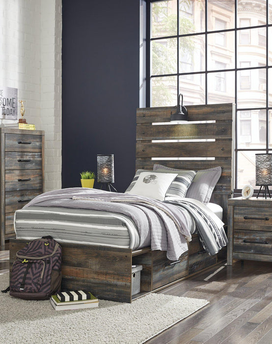 Drystan Bed with 4 Storage Drawers