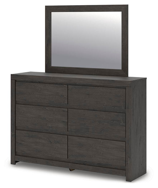 grey dresser with mirror walmart Furniture of America Ender Wood 7-Drawer Gray Dresser with Mirror and Care Kit