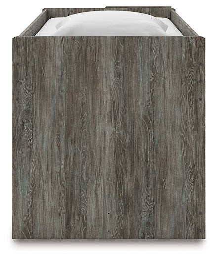 Frandern Loft Bed with Bookcase Storage